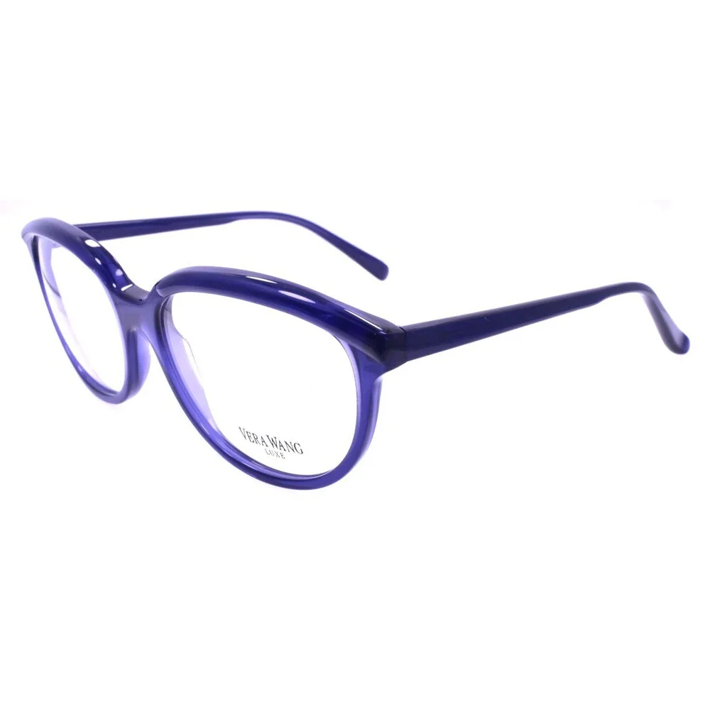Vera Wang Fabienne PL Women's Eyeglasses Frames 56-16-135 Plum Blue Italy